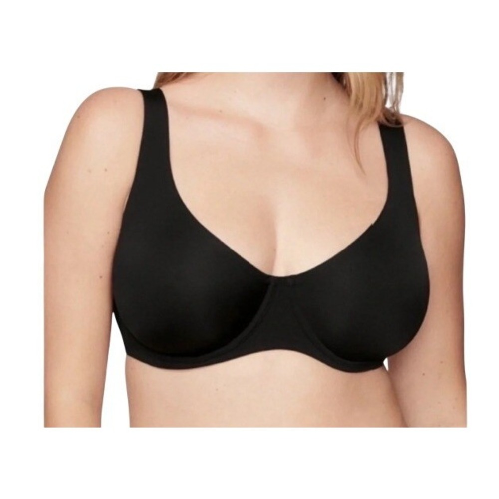 Cuup Womens 32H The Scoop Micro Bra in Black